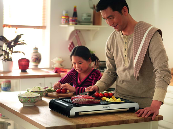 Фото - Уцінка - Гриль-барбекю електричний Philips HD4417/20 #