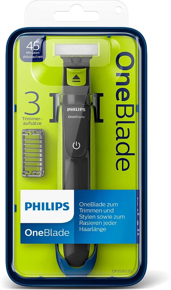 Фото - Триммер для усов и бороды Philips OneBlade QP2520/20