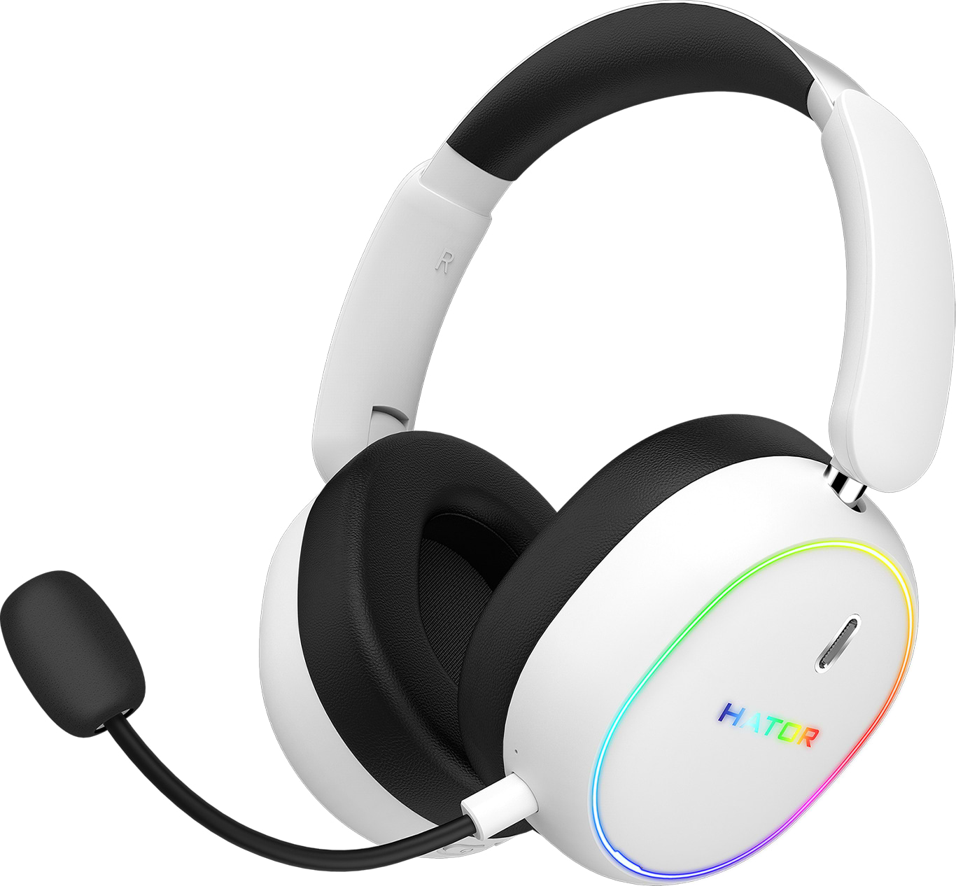Гарнітура бездротова ігрова Hator Phoenix 2 Wireless White (ESH41) - Фото 1