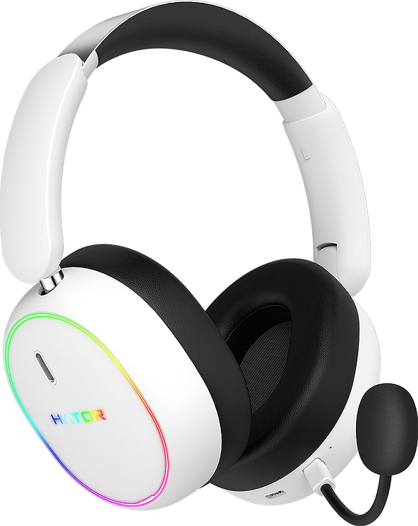 Фото - Гарнитура беспроводная игровая Hator Phoenix 2 Wireless White (ESH41)