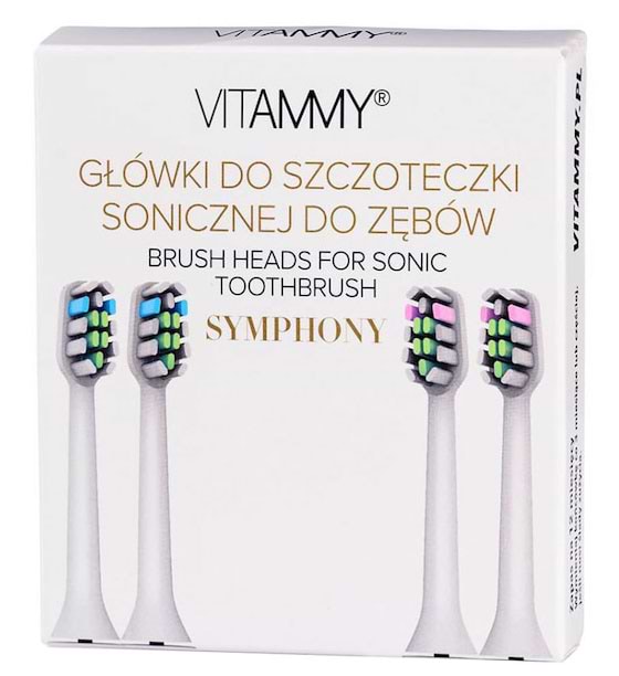 Фото - Насадка для зубної щітки Vitammy Symphony 4 шт. White (TH1911-4 white)