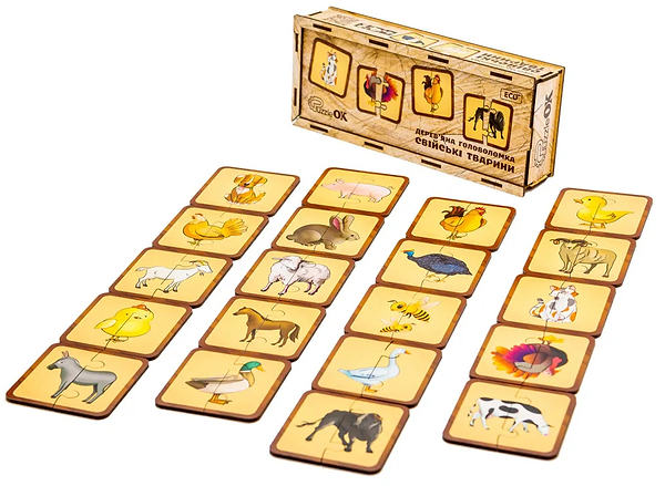 Фото - Настольная игра развивающая (3-4 года) PuzzleOk Деревянная игра с наклейками Мока Бока (Puz-88893)