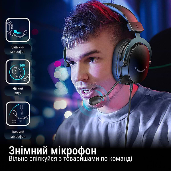 Фото - Гарнитура проводная игровая Fifine H9P Pink