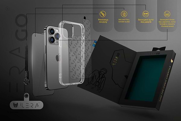 Фото - Чохол для смартфону ILera Go Ice Case Deluxe Set 4-in-1 /чохол,скло,ремінець + MagSafe/ 15 Pro Max (iLGoHnd15PrMx)