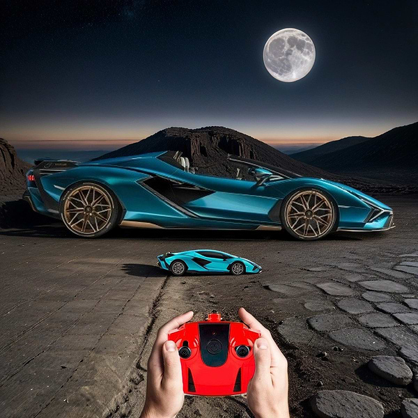 Фото - Радиоуправляемая машинка KS Drive Lamborghini Sian синий (124GLSB)