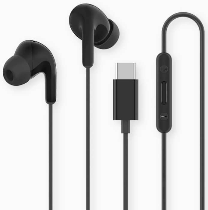 Наушники вкладыши проводные Xiaomi Type-C Earphones (BHR8930GL) Black - Фото 1