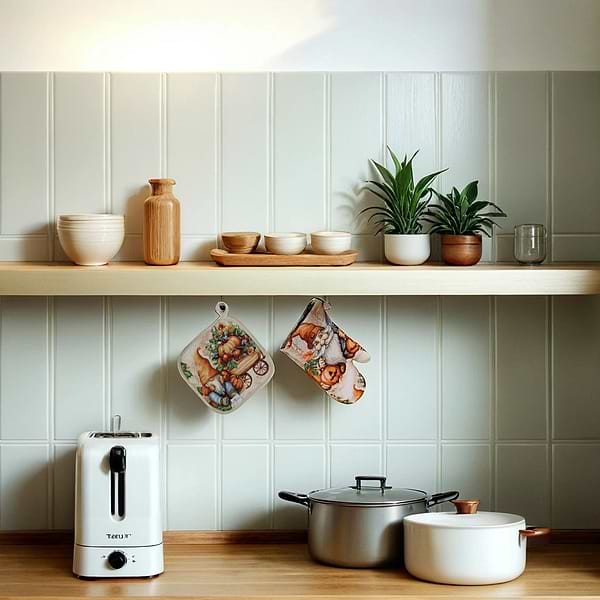 Фото - Прихватка-рукавиця Прованс Гарбузові гноми 32х15 см (036348)