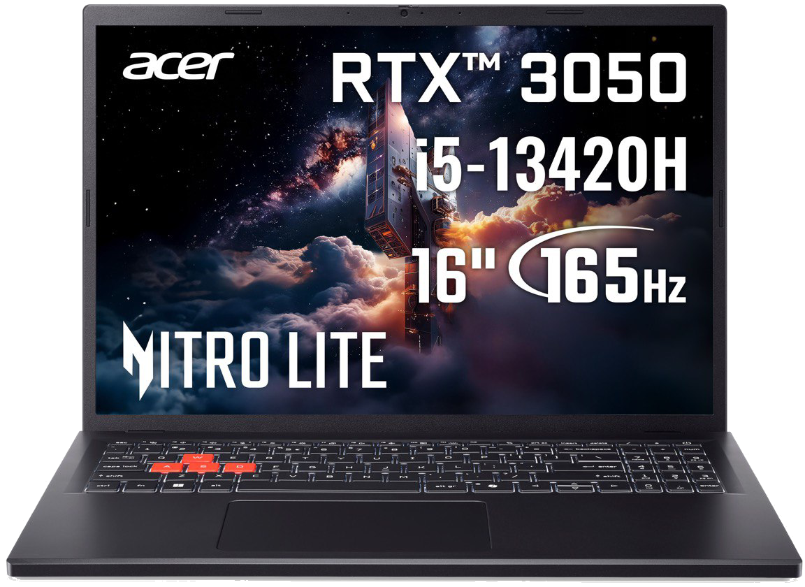 Ноутбук игровой Acer Nitro Lite NL16-71G-53Z2 (NH.DAAEU.002) Shale Black