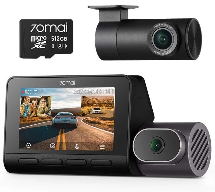 Відеореєстратор 70mai Dash Cam 4K T800-2 2562Gb Premium Set