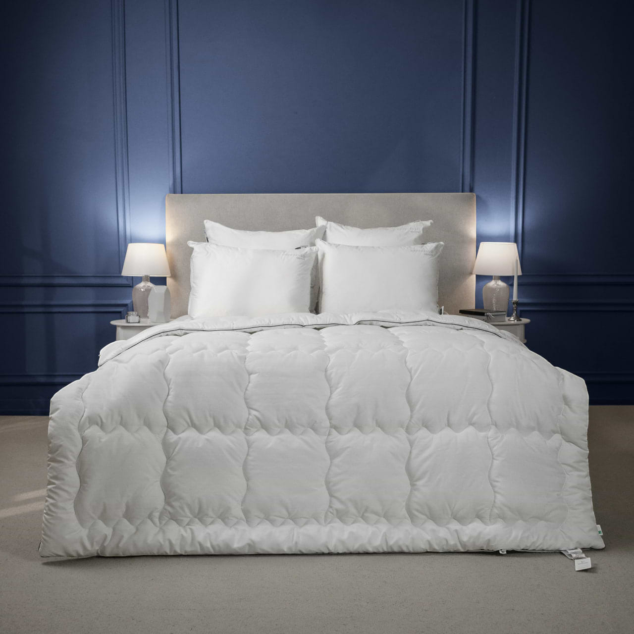 Ковдра демісезонна двоспальна MirSon №1406 Royal Pearl Hand Made 172x205 см (2200001535268)