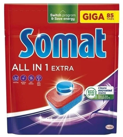 Таблетка для посудомоечной машины Somat All in 1 Extra 85 шт