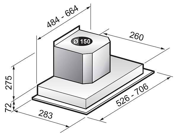 Фото - Вытяжка встраиваемая Freggia CHCT5X/1