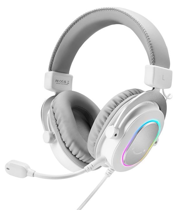 Фото - Гарнітура дротова ігрова Fifine H6 White RGB