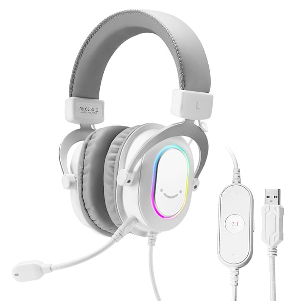 Фото - Гарнітура дротова ігрова Fifine H6 White RGB