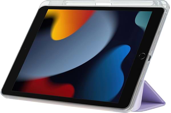 Фото - Чохол для планшета BeCover Ultra Slim Origami Transparent з кріпленням Apple Pencil для iPad Air (4/5) 2020/2022 10.9" Purple (711105)