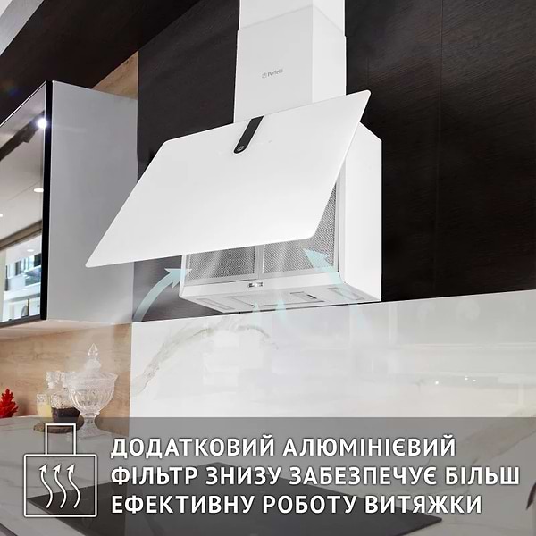 Фото - Витяжка декоративна Perfelli PIANO BIANCA