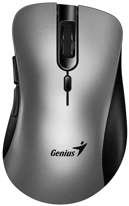 Мышь беспроводная Genius Ergo 8100S, Silent, AI, WL, серый (31030040404) - Фото 1
