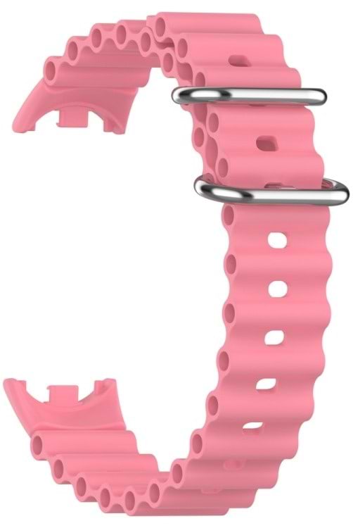Фото - Ремешок для фитнес-браслета BeCover Wave Style for Xiaomi Mi Smart Band 8 / 9 / 10 Dusty Pink (714353)