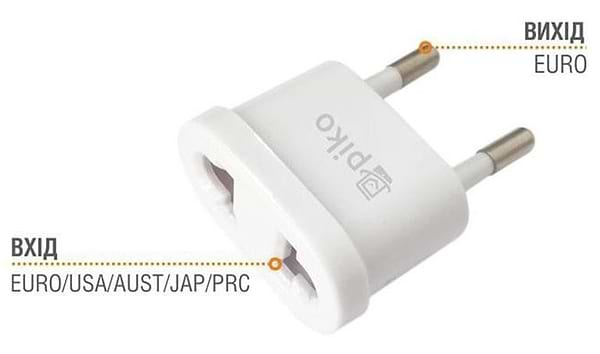 Фото - Перехідник 220В Piko TA-001 White