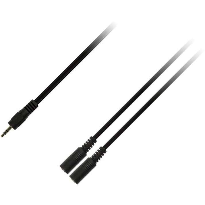 Кабель 3.5 мм - 3.5 мм Piko AUX 3.5mm M - 2x3.5 F 0.1m (1283126473913)