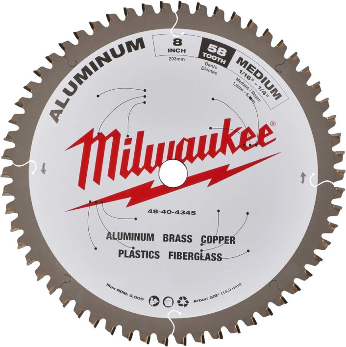 Диск пильний Milwaukee 203х5/8" 2.4 мм (48404345)