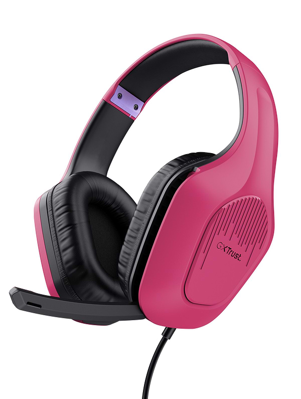 Фото - Гарнітура дротова ігрова Trust GXT 415 Zirox Pink (24992)