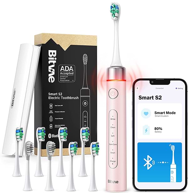 Зубная щетка электрическая Bitvae S2 Smart Pink (BVS2-p) - Фото 1