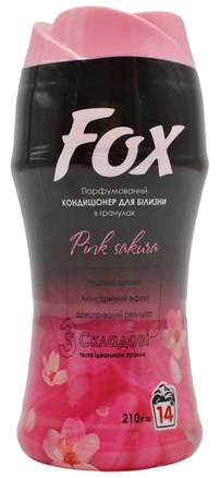 Ополіскувач для білизни Fox в гранулах парфумований Pink Sakura 210 г (4440000538923) - Фото 1