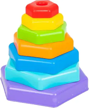 Пірамідка Tigres Веселка (39363) - Фото 1