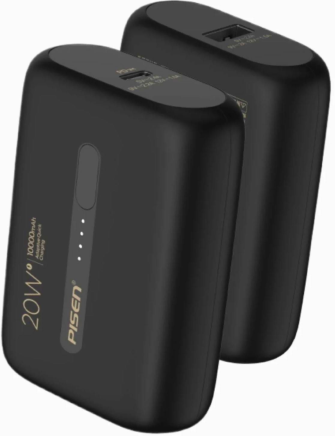 Батарея мобільна Pisen Power Tiny 20W Mini 10000mAh Black (TS-D304)
