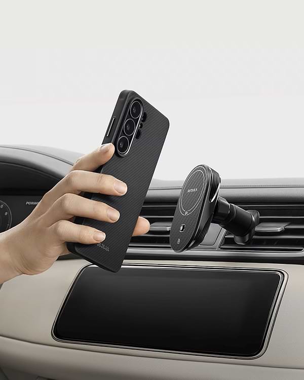 Фото - Чохол для смартфону Pitaka Cairn ProGuard Classic Twill 600D Black/Grey for Samsung Galaxy S26 Ultra (PBS2601U)