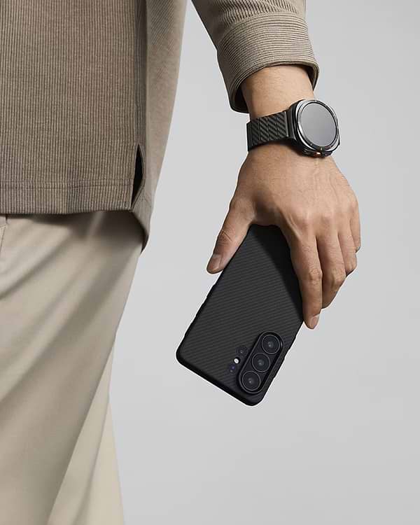 Фото - Чохол для смартфону Pitaka Cairn ProGuard Classic Twill 600D Black/Grey for Samsung Galaxy S26 Ultra (PBS2601U)