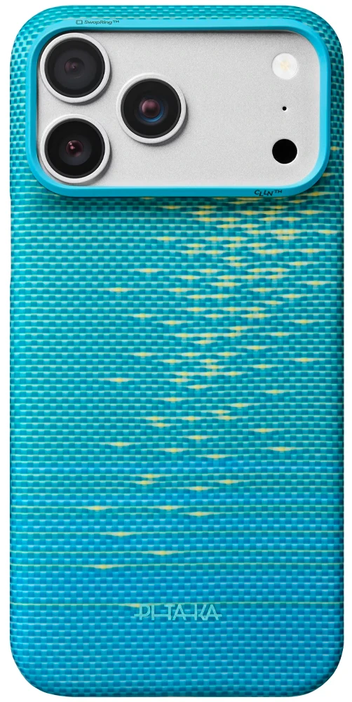 Чохол для смартфона Pitaka Edge Ultra-Slim Case Glints of Gold Lucid Blue for iPhone 18 Pro Max/17 Pro Max (KI1812PM)
