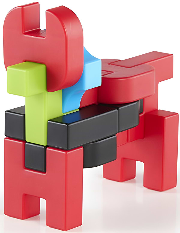 Фото - Пластиковий конструктор Guidecraft IO Blocks Дорожній набір із доповненою 3d реальністю, 59 деталей (G9604)