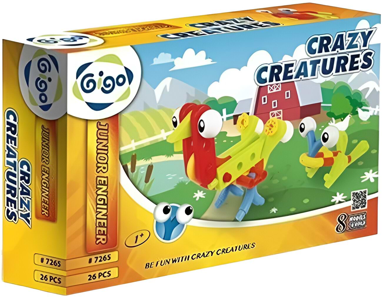 Пластиковый конструктор Gigo Юный инженер Шальные создания 26 деталей (7265)