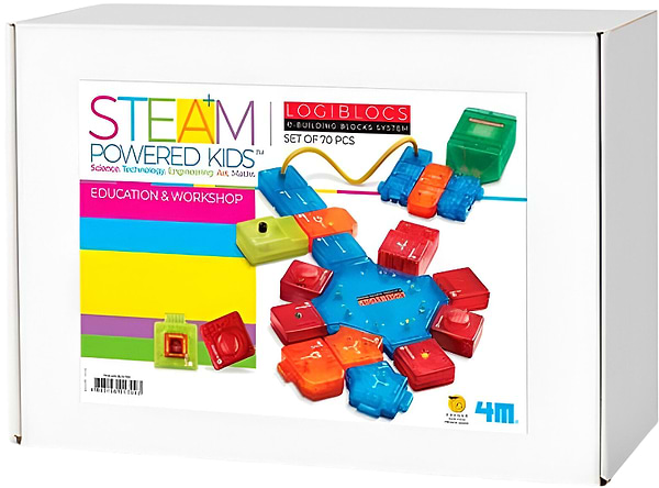 Фото - Электронный конструктор 4М Logiblocs Умные схемы для школы (00-01709)
