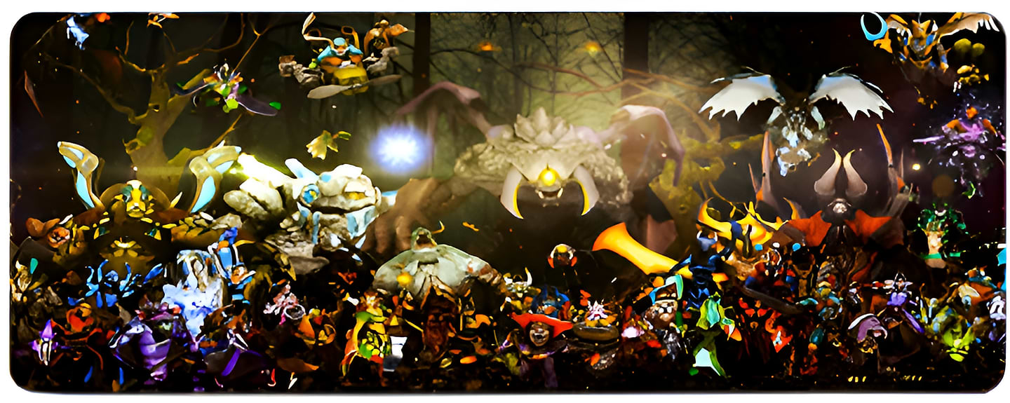 Коврик для мыши игровой Voltronic DOTA2 Attack of the Titans (AT37/20) - Фото 1