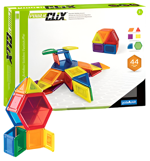 Фото - Магнитный конструктор Guidecraft PowerClix Solids, 44 детали (G9421)