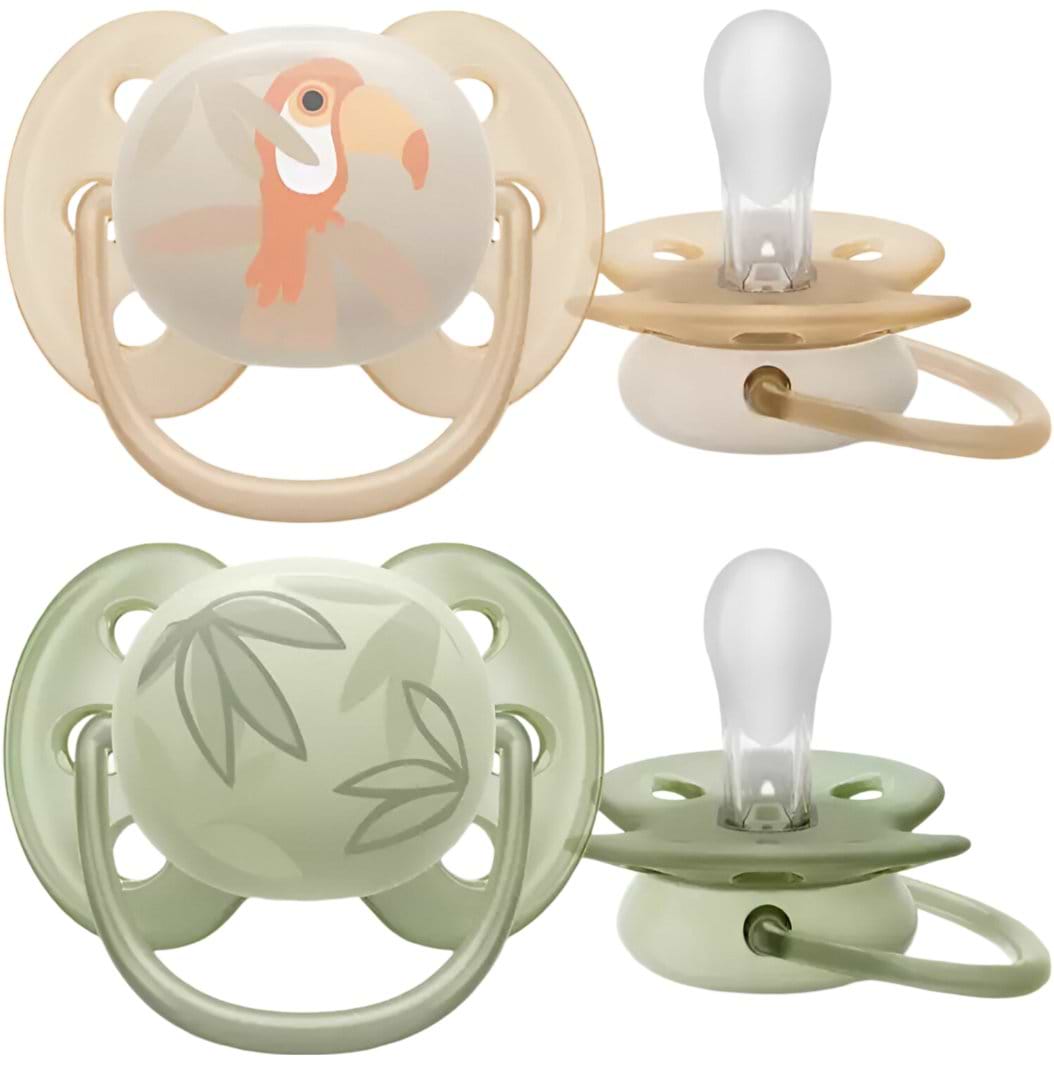 Ортодонтическая пустышка Philips Avent Ultra Soft 0-6 мес (SCF091/07) - Фото 1