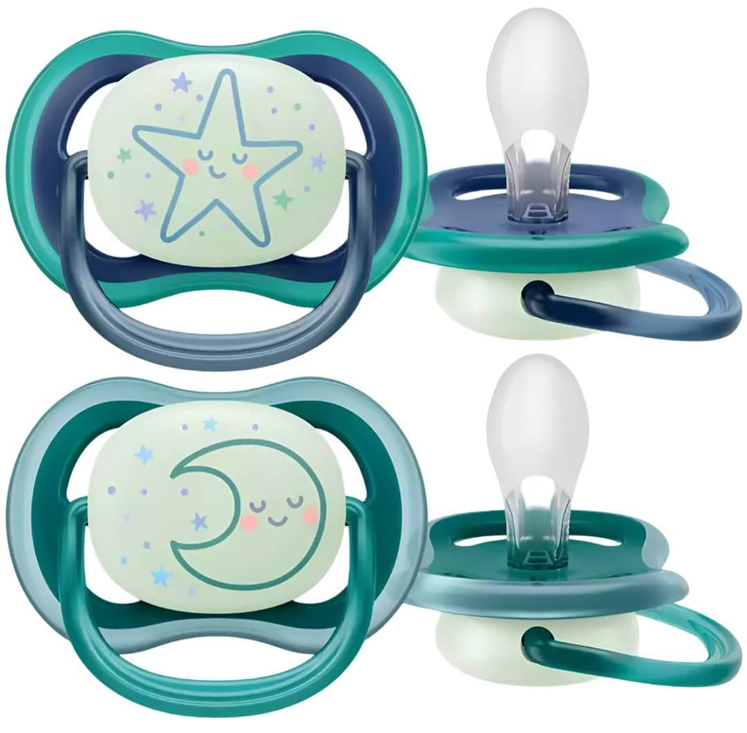 Ортодонтическая пустышка Philips Avent Ultra Air ночная 6-18 мес (SCF376/13) - Фото 1