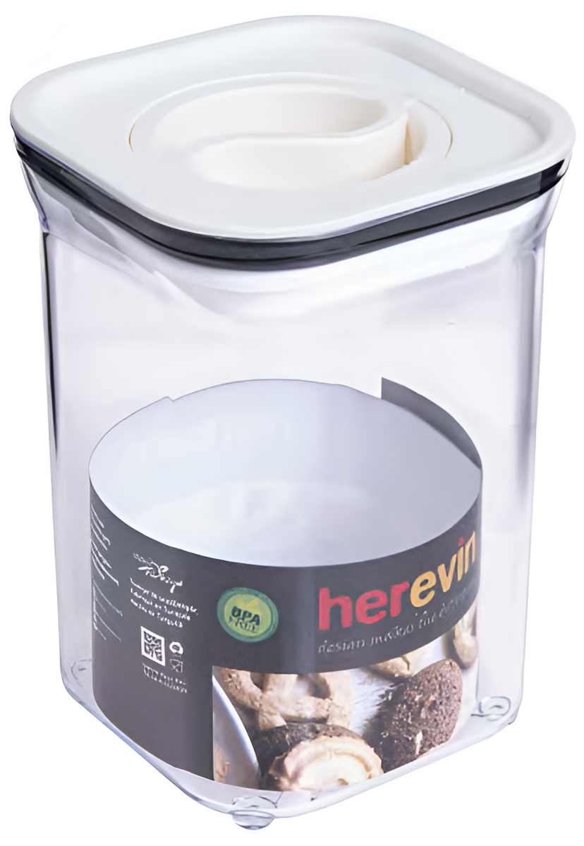 Ємність для зберігання Herevin Canister-Vacuum Lid-White 1.1 л (161214-004) - Фото 1