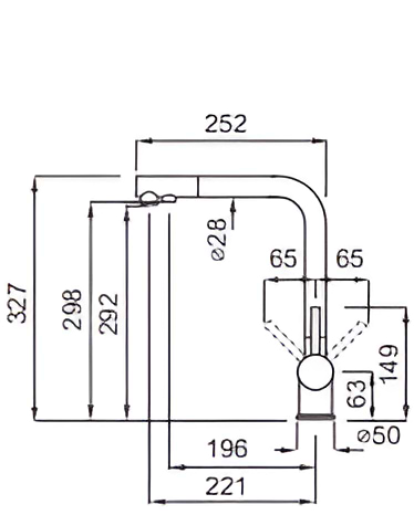 Фото - Смеситель кухонный Elleci TOURMALINE T01 black 86