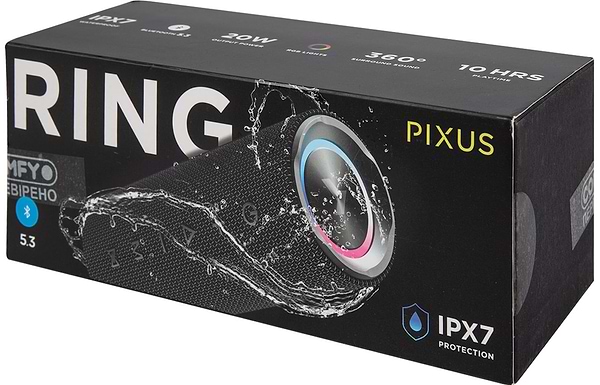 Фото - Портативная акустика Pixus Ring Black (4897058531596)
