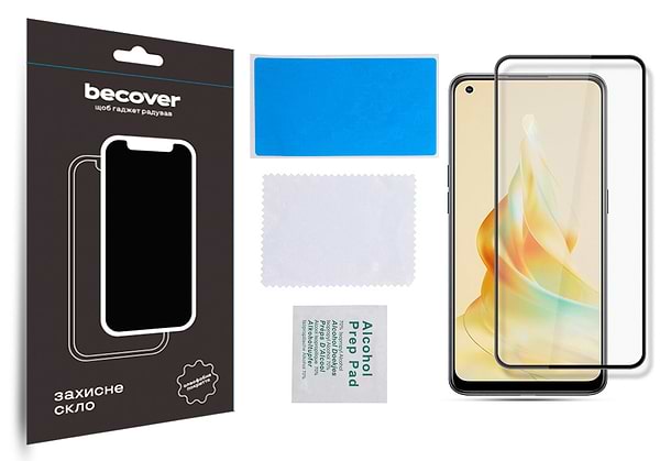 Фото - Захисне скло для смартфону BeCover Oppo Reno8 T Black (709771)