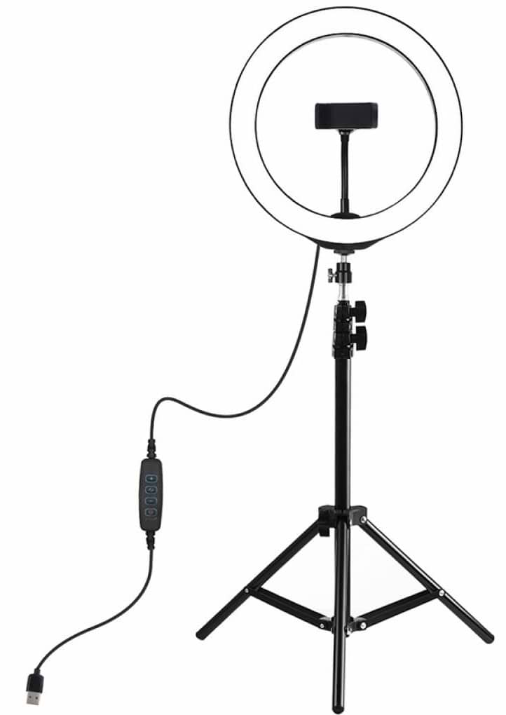 Набор для блогера Puluz USB LED Lamp 10" PKT3035 + штатив 1.1 м - Фото 1