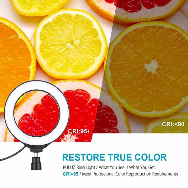 Фото - Набір для блогера Puluz USB LED Lamp 6.2" PKT3037 + штатив 70 cм