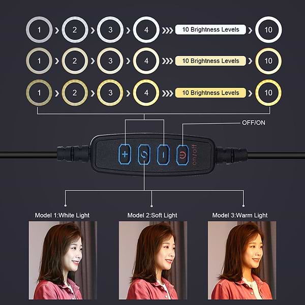 Фото - Набір для блогера Puluz USB LED Lamp 6.2" PKT3037 + штатив 70 cм