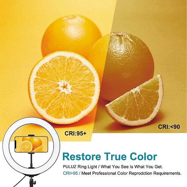 Фото - Набір для блогера Puluz USB LED Lamp 10'' PKT3053B  + штатив 1.1 м