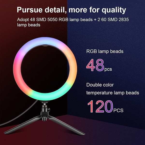 Фото - Набір для блогера Puluz USB LED Lamp PKT3082B 10 "+ настільне кріплення