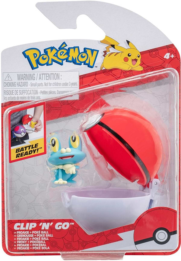 Фото - Набір ігрових фігурок Pokemon W14 - ФРОКІ В ПОКЕБОЛІ (PKW3133)
